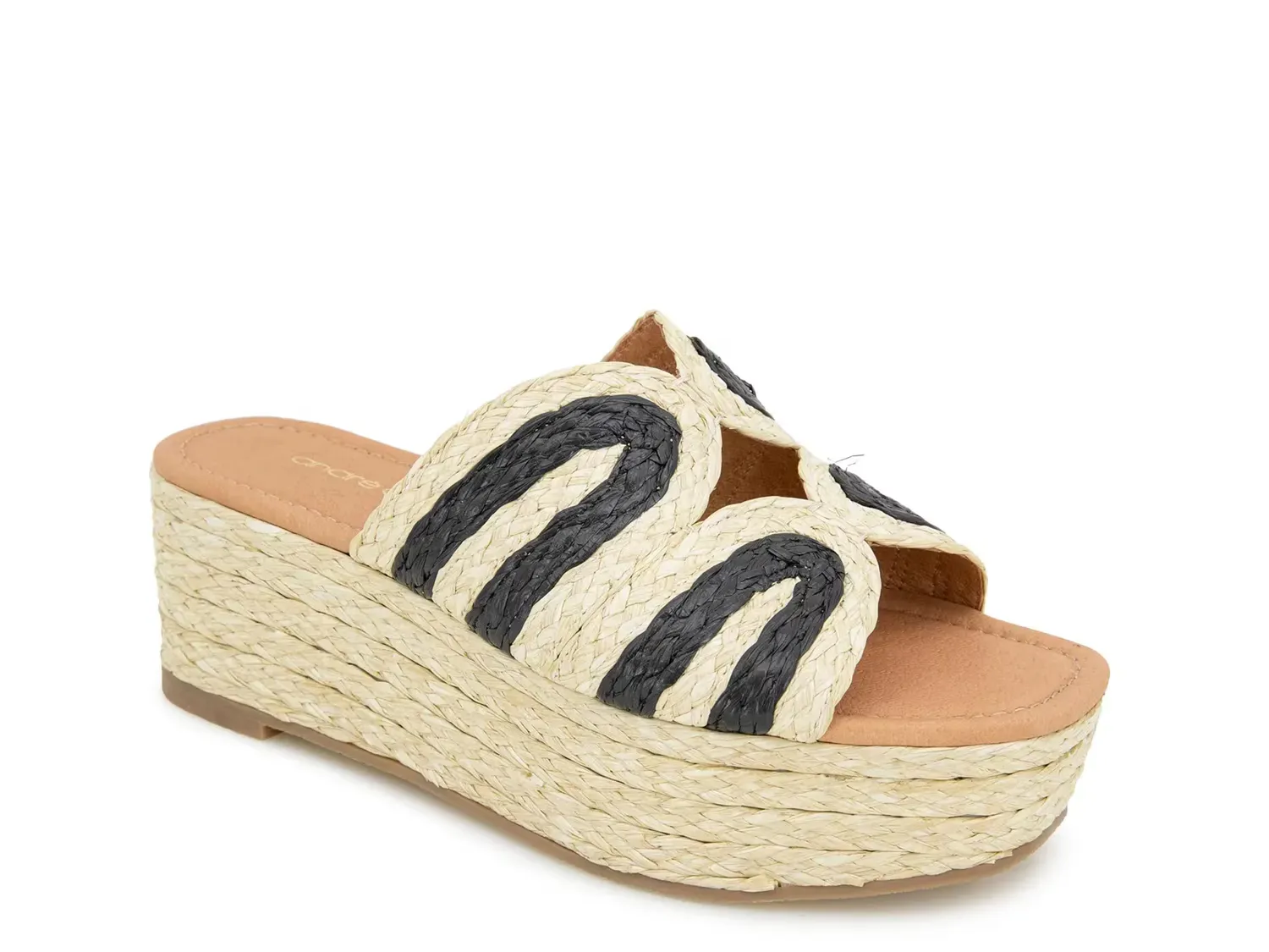 Сандалии Serene Platform Andre Assous, Beige/Black