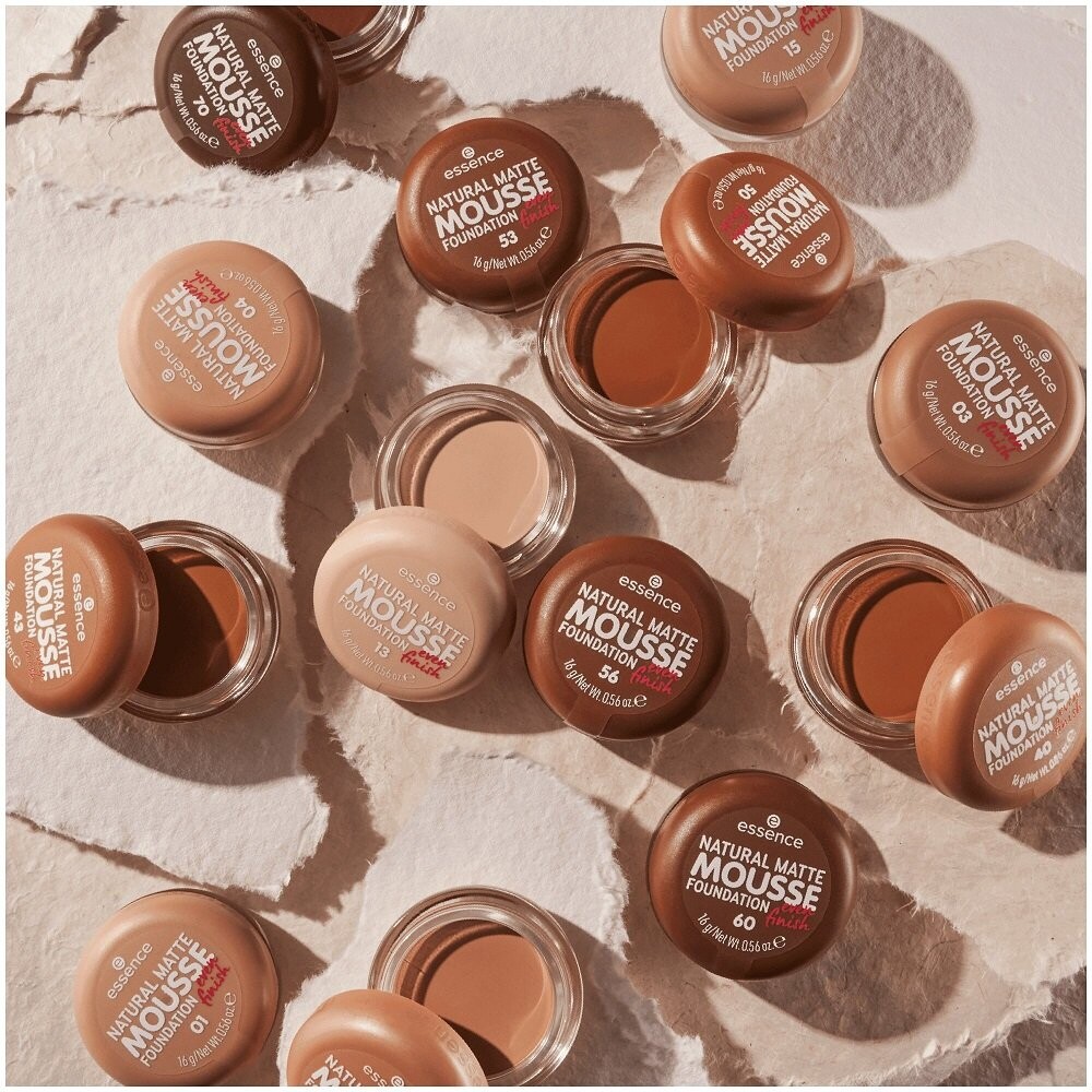 Essence, Natural Matte Mousse Foundation, тональный крем для лица в муссе 04, 16г — фото 2