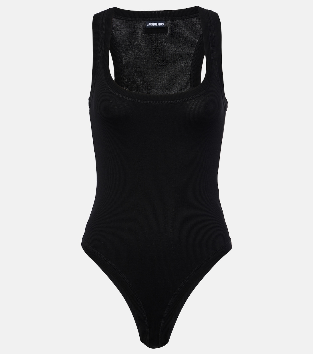 

Боди Le Body Gros Grain из хлопка Jacquemus, черный