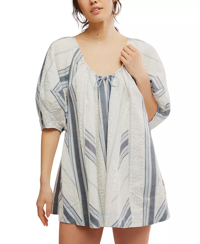

Женский комбинезон Bop Around с круглым вырезом Free People, белый