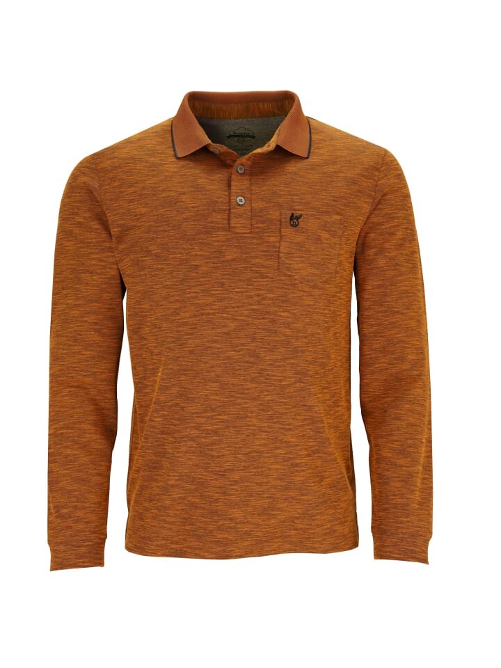 

Поло hajo Poloshirt 'Softknit', оранжевый