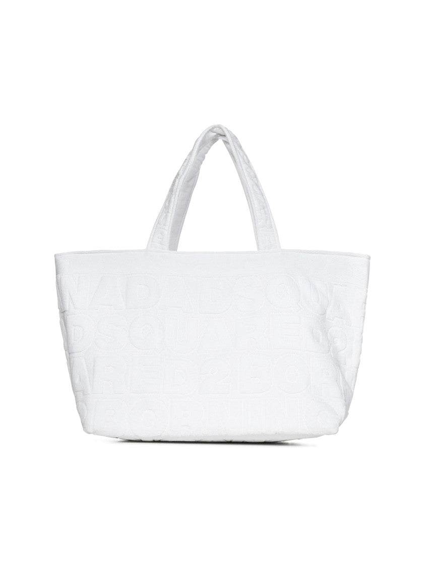 

Сумка для покупок с логотипом Twin Beach Dsquared2, белый