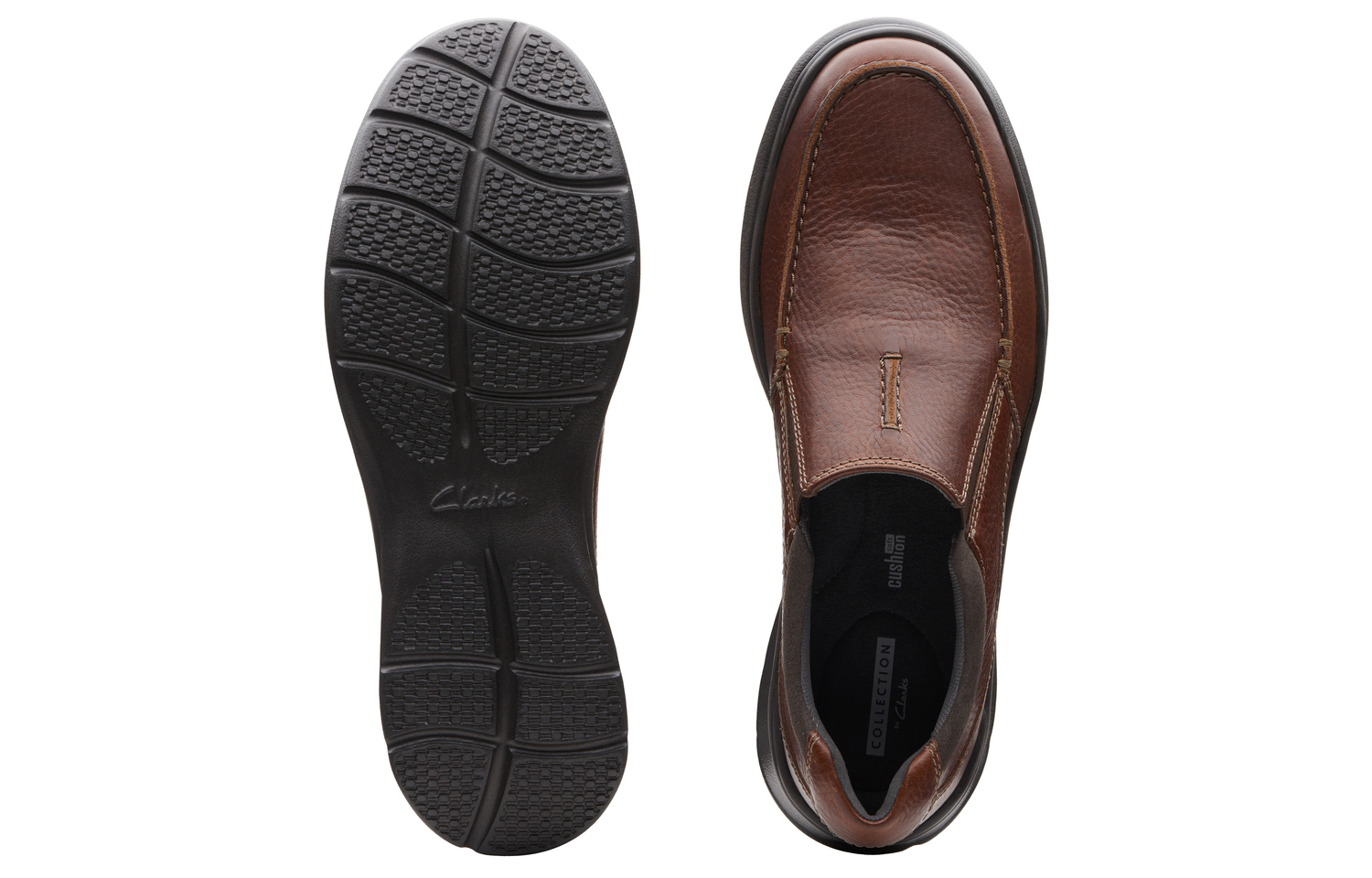 Clarks Кроссовки Cort Collection Casual мужские бежевые, цвет Tan 261315668 — фото 3