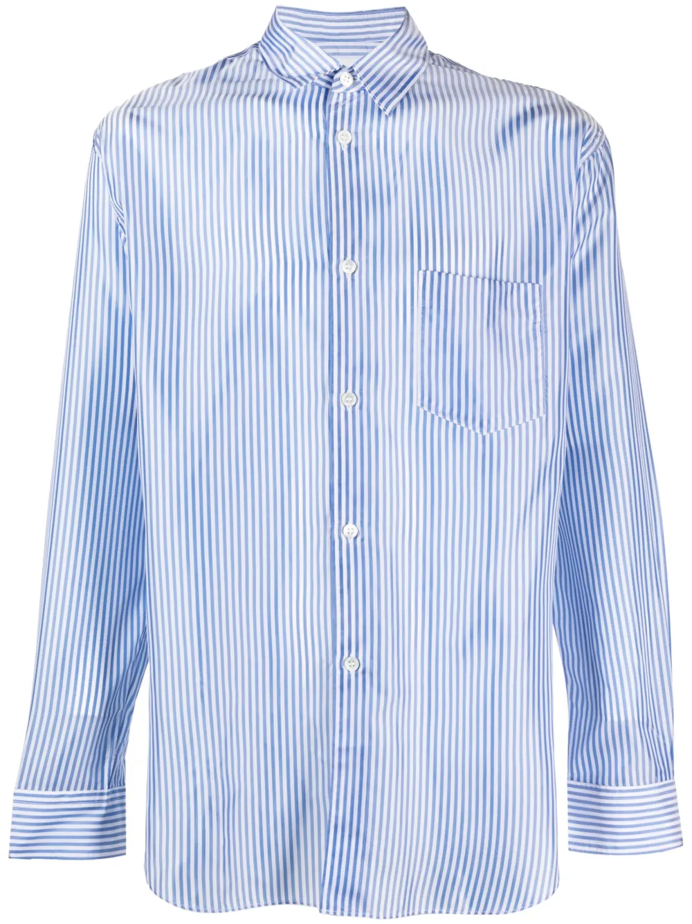 

Полосатая рубашка с длинными рукавами Comme Des Garçons Shirt, синий