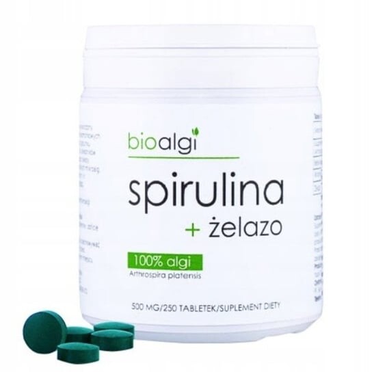 

Bioalgi, Спирулина Bioalgi Спирулина + Железо, 250 шт.