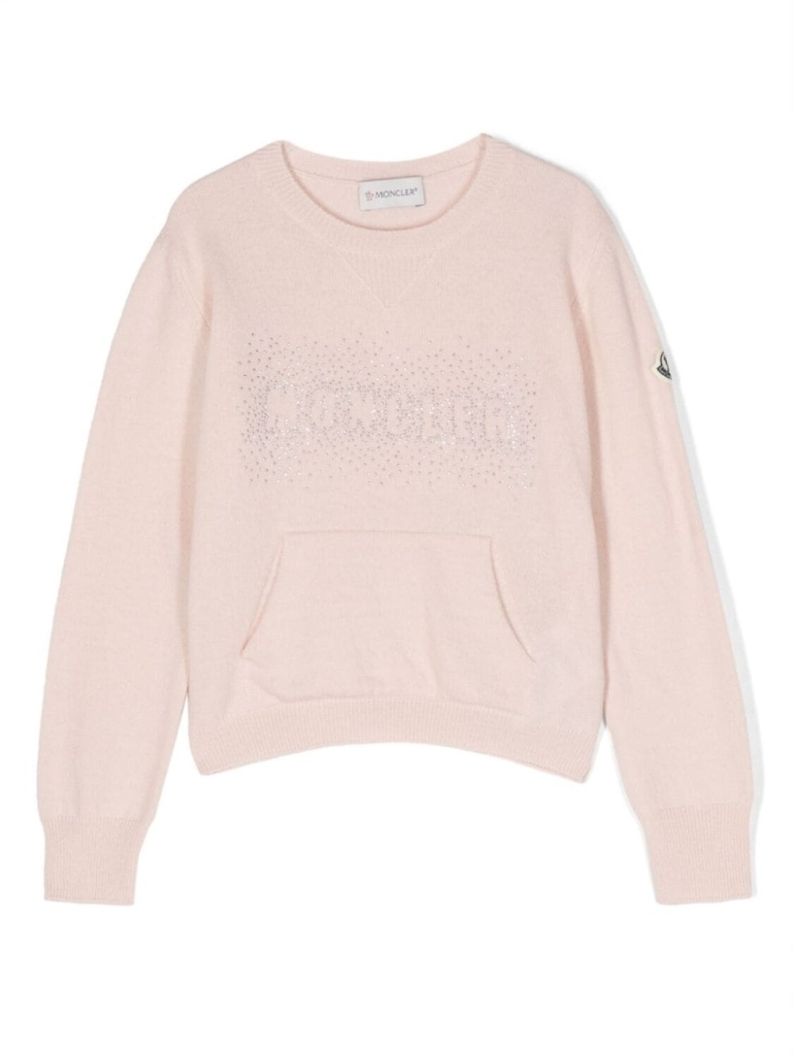 

Moncler Enfant толстовка с логотипом, розовый