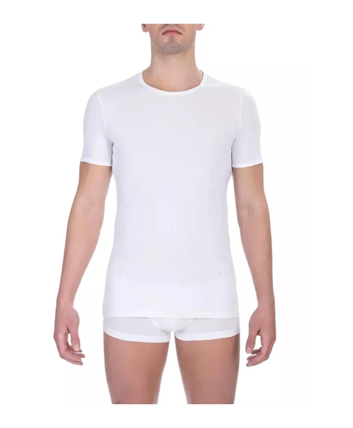 

Классическая белая хлопковая футболка Bikkembergs, белый