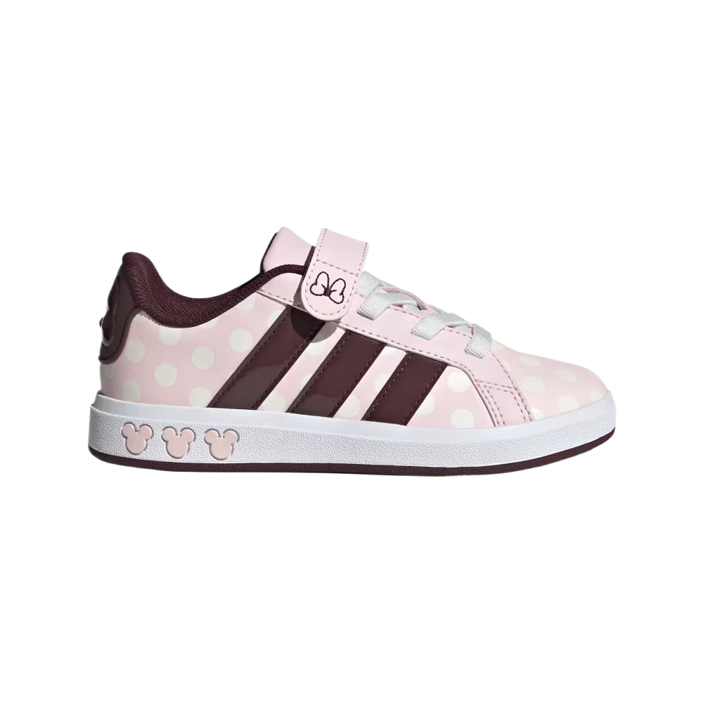 Adidas Детские кроссовки для активного отдыха Disney x GRAND COURT, розовые, белые, детские — фото 2