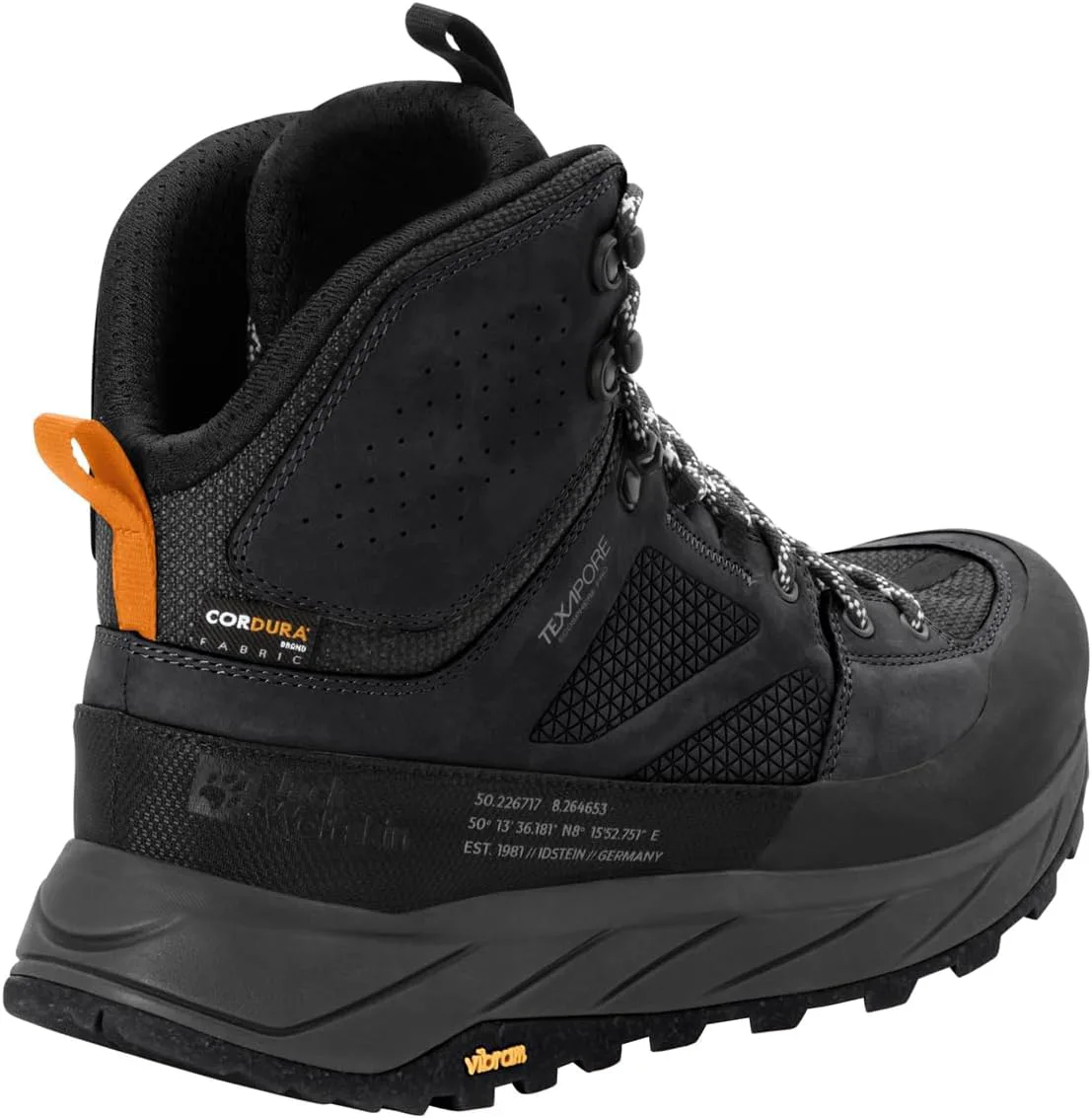 Мужские ботинки Jack Wolfskin Terraquest Texapore Mid M, черный — фото 3
