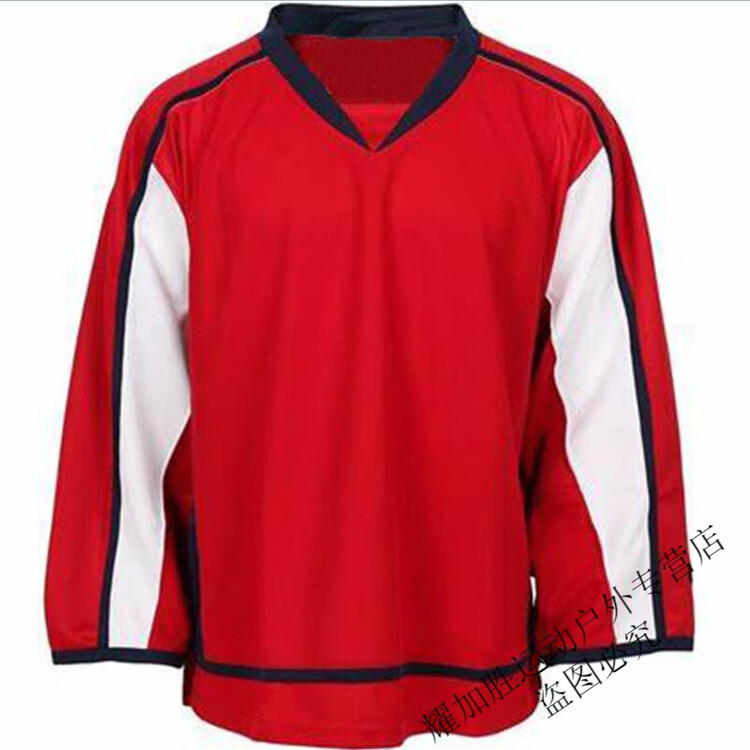 

He Jiagong Хоккейная футболка, тренировочный костюм, быстросохнущая форма для матча, красный, L