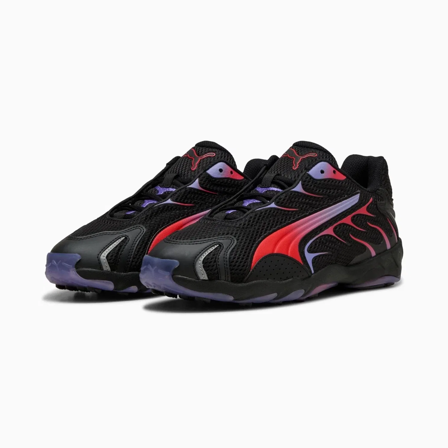 Мужские кроссовки Puma Inhale 401560-02, черные с красными в стиле Lifestyle, RHS7421