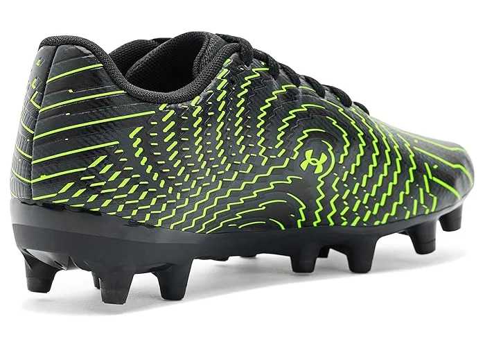 Бутсы футбольные Mach 1 Select Jr. Under Armour Kids, Black/Titan Gray/Hyper Green — фото 4