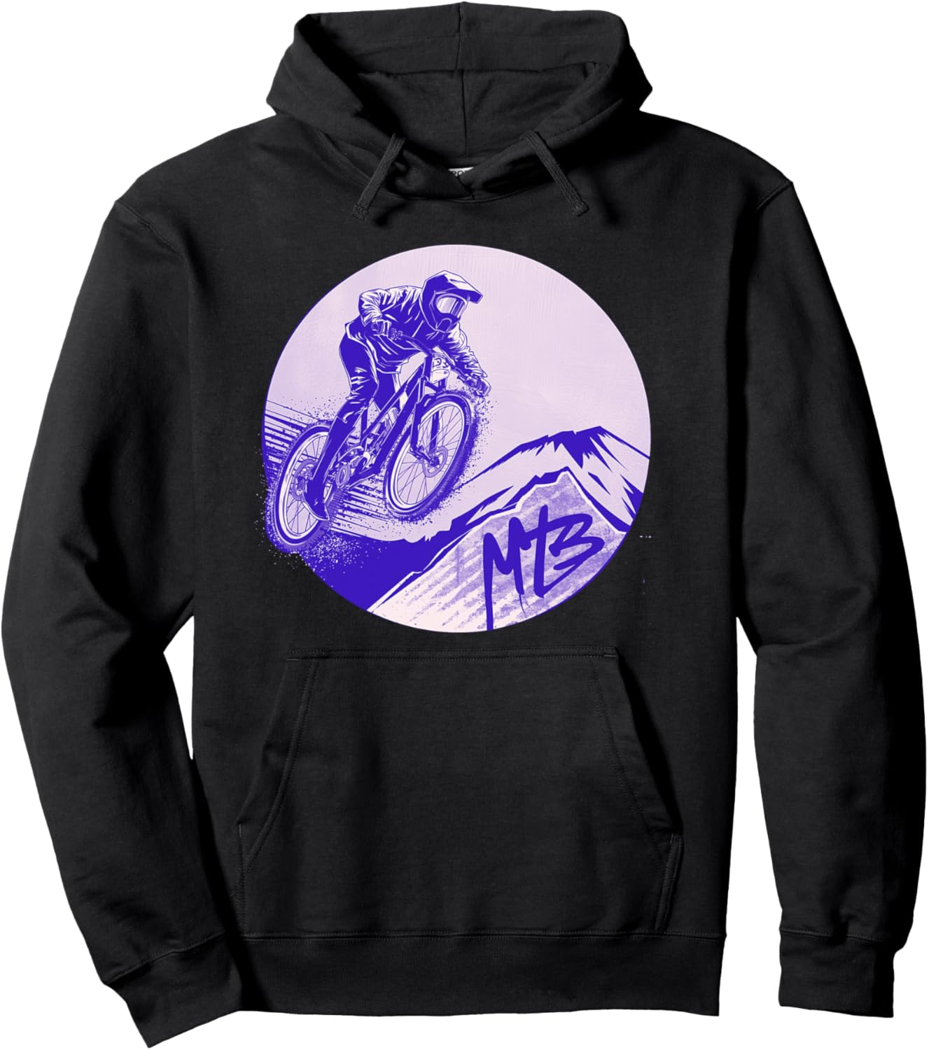 

Горный велосипед для скоростного спуска, прыжок на горном велосипеде, толстовка с изображением горы Mtb Downhill Bike Rider Outdoor Mountainbike, черный