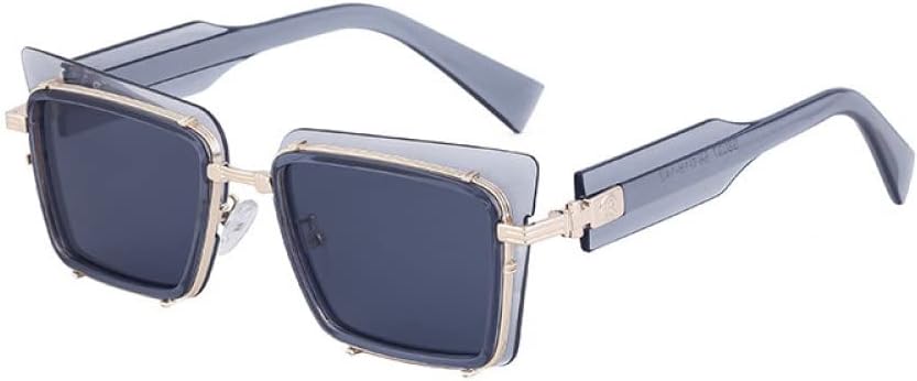 

Винтажные солнцезащитные очки «кошачий глаз» для женщин, из сплава, с черным градиентом, с защитой от УФ-излучения UV400, для мужчин, в стиле хип-хоп, для вождения LANGSER, Gray Gray