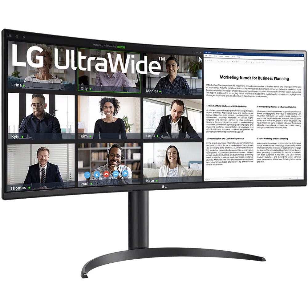 

Монитор LG UltraWide BR55QC-B 34" QHD Curved Monitor 34BR55QC-B