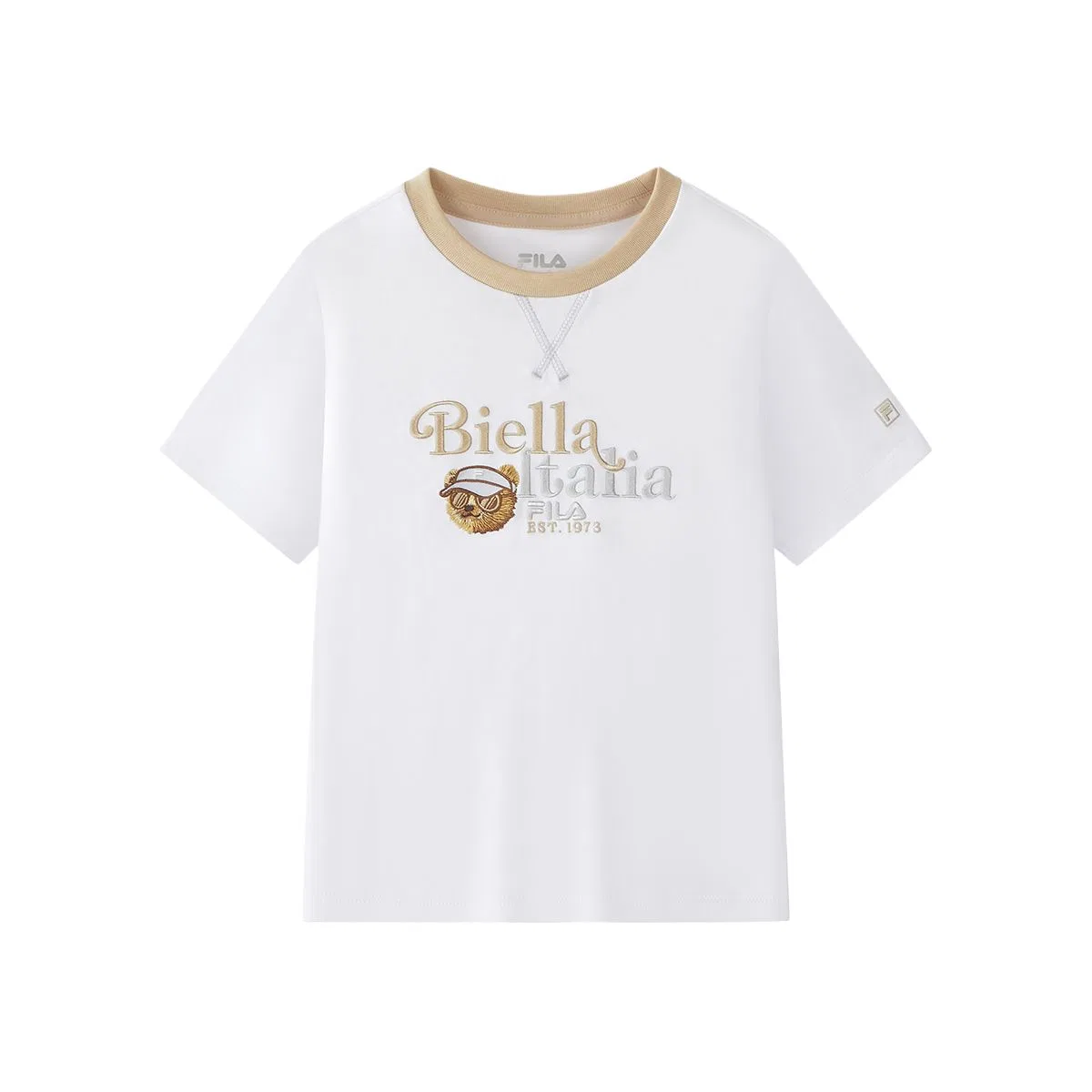 Футболка с круглым вырезом FILA KIDS белая