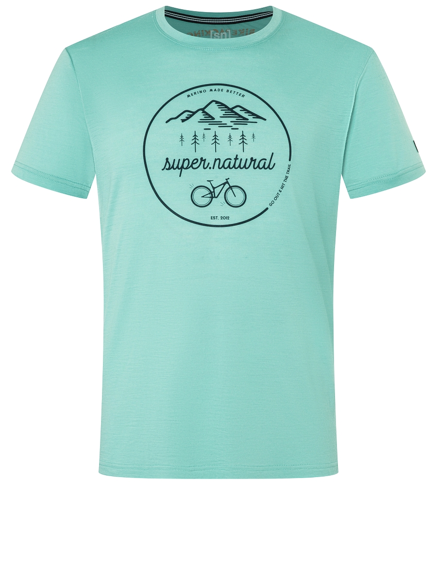 

Рубашка super.natural Merino T Shirt, зеленый