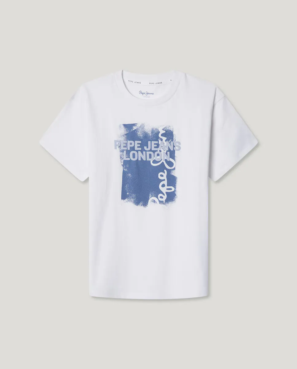 

Футболка мальчика Алекса Pepe Jeans, белый