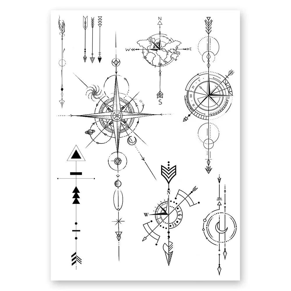 Временные татуировки «Astronauts, Planets, Galaxies» от AWAKEN Awaken, E5-Tenm-7Sb9 — фото 4