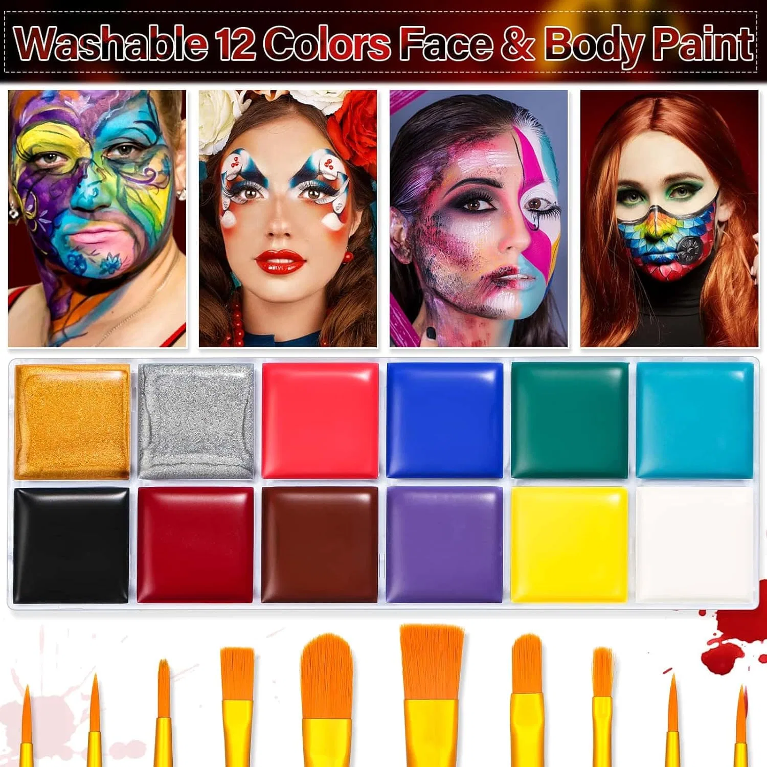 Набор спецэффектов для макияжа Liquid Latex SFX 26 предметов Tidponra мультиколор — фото 3