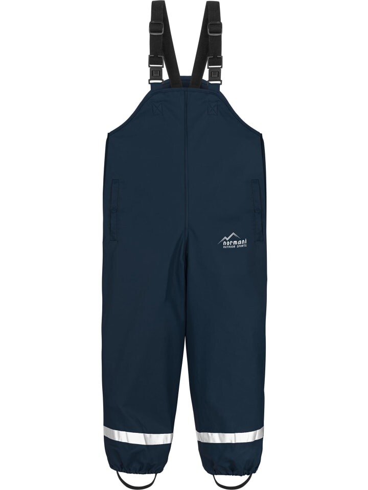 Дождевые брюки Normani Outdoor Sports Kinder Regenhose mit Hosenträgern „Skjolden“, темно-синий — фото 2