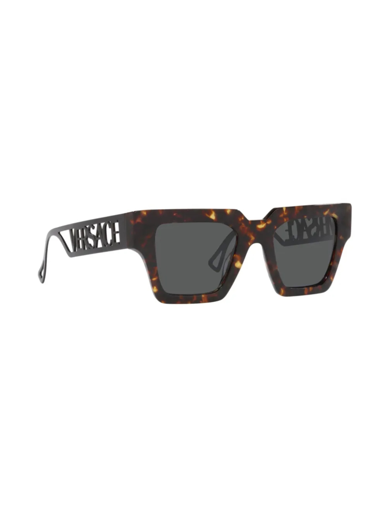 Versace Eyewear солнцезащитные очки с логотипом, коричневый — фото 2