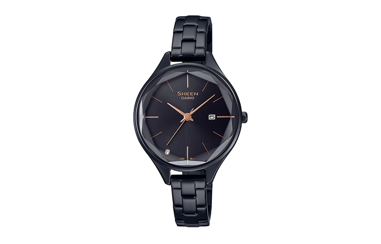 

CASIO Часы Women's SHEEN Black Watch, Black Dial