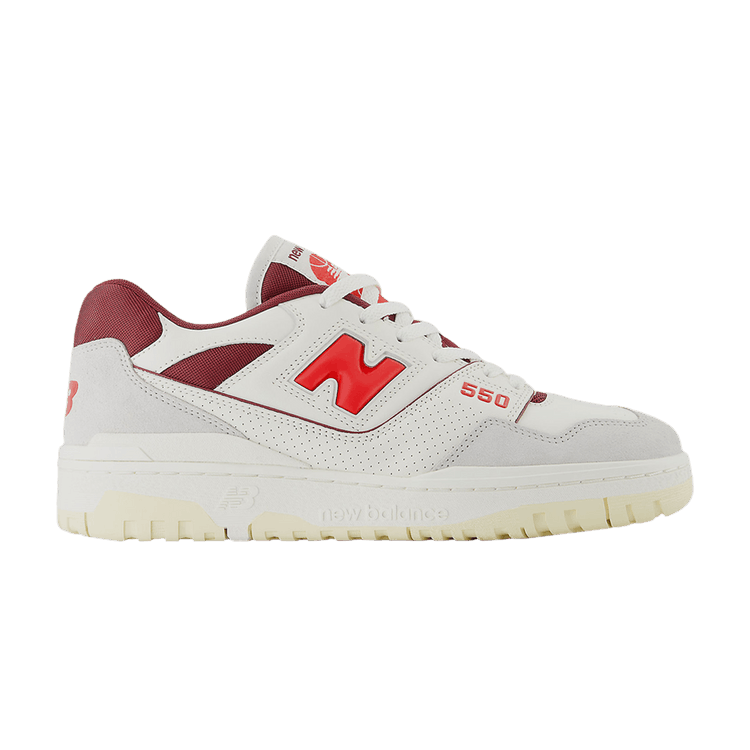 

Кроссовки New Balance 550 'Sea Salt Grey True Red', белый