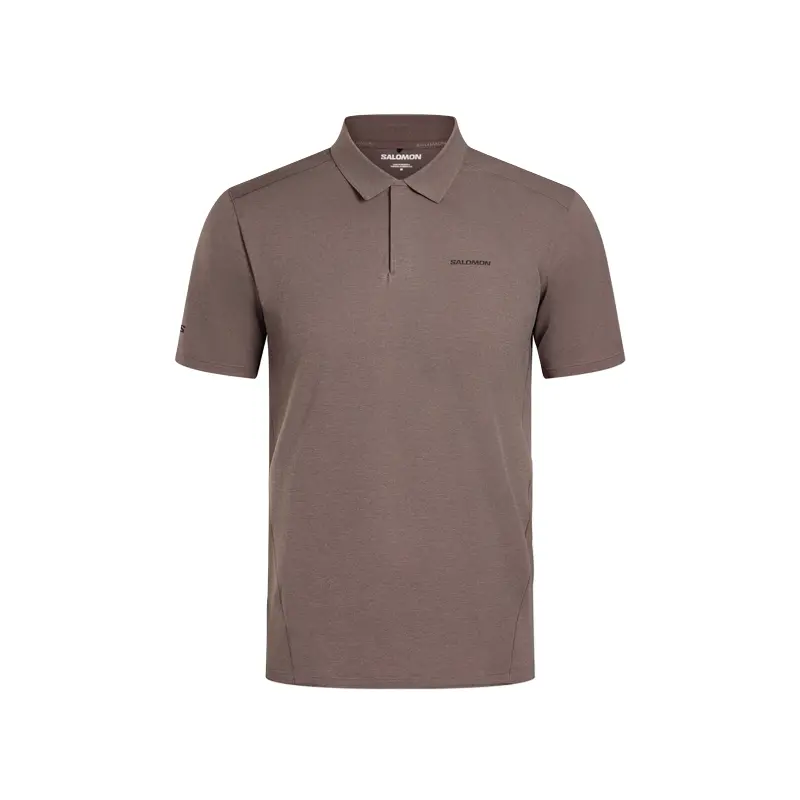 

SS25 Polo Shirt Men's Iron Gray SALOMON, серый