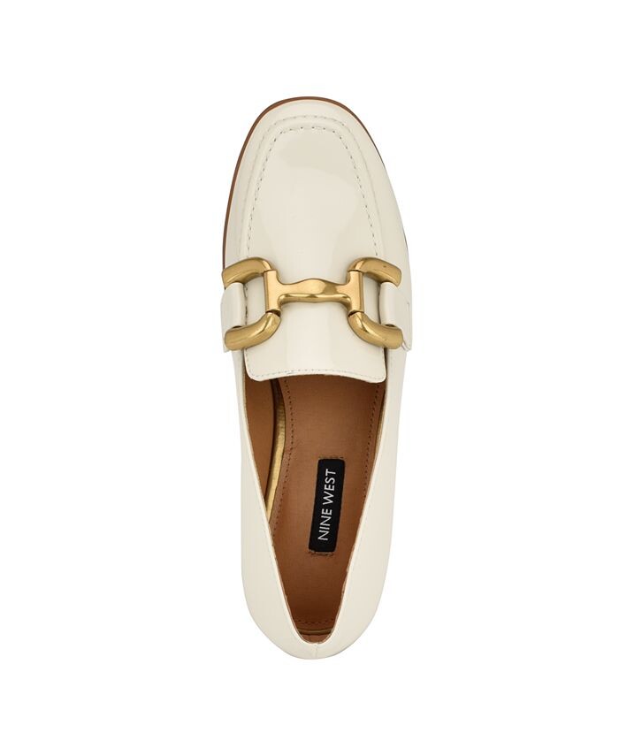 Женские лоферы без шнуровки Lilma с круглым носком Nine West, слоновая кость/кремовый — фото 4
