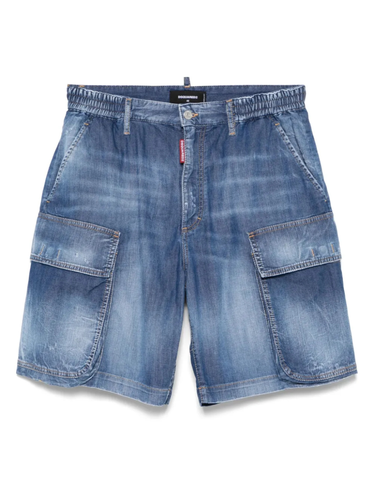 

Джинсовые шорты-карго DSQUARED2, синий