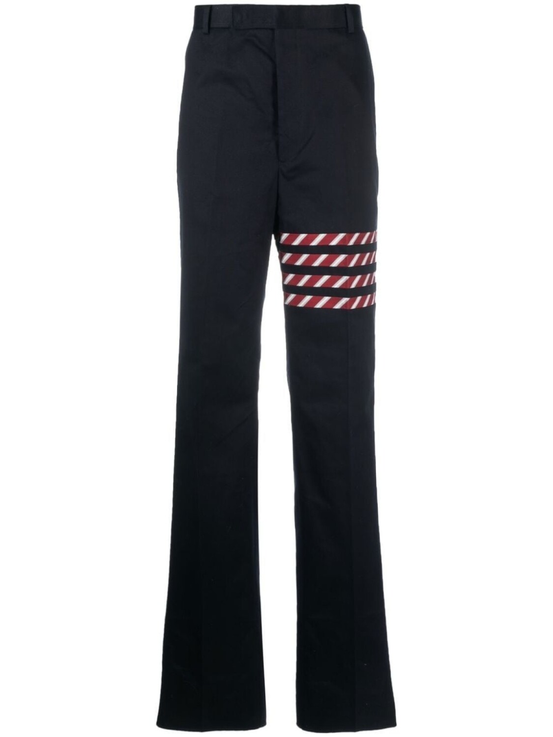 

Thom Browne прямые брюки с полосками 4 Bar, синий