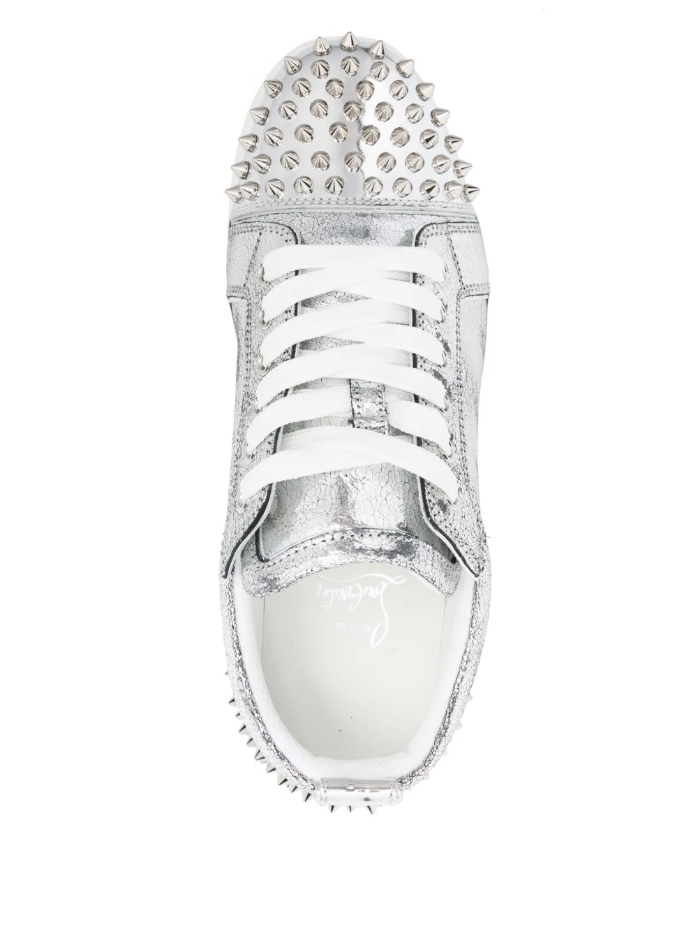 Кроссовки Louise Christian Louboutin, серебяный — фото 4