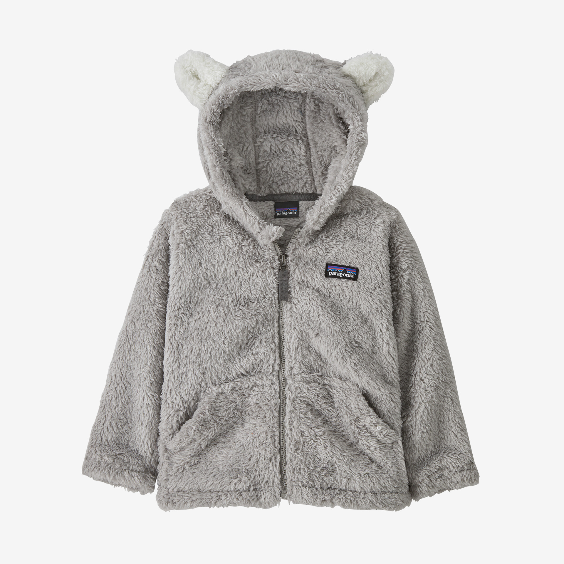 

Флисовая толстовка Baby Furry Friends Patagonia, цвет Salt Grey