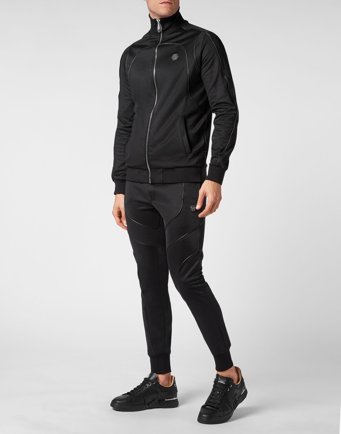

Спортивный костюм для бега: топ/брюки Skull&Bones Philipp Plein, черный