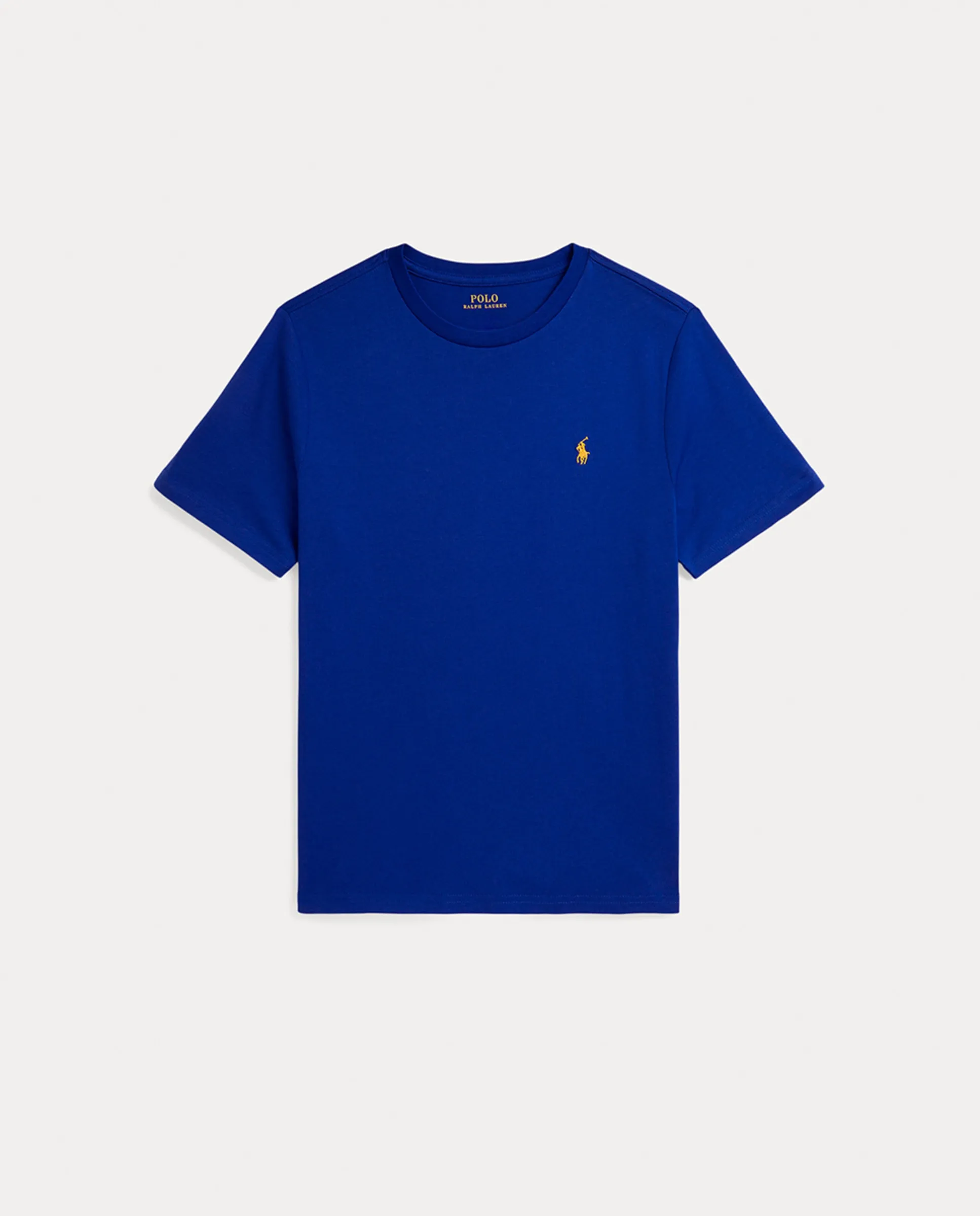 

Детская хлопковая футболка с круглым вырезом Polo Ralph Lauren, индиго