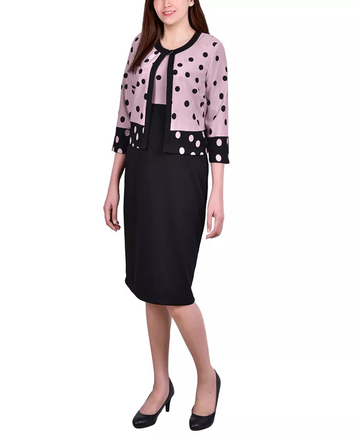 

Женский комплект из двух предметов с рукавом 3/4 NY Collection, мультиколор