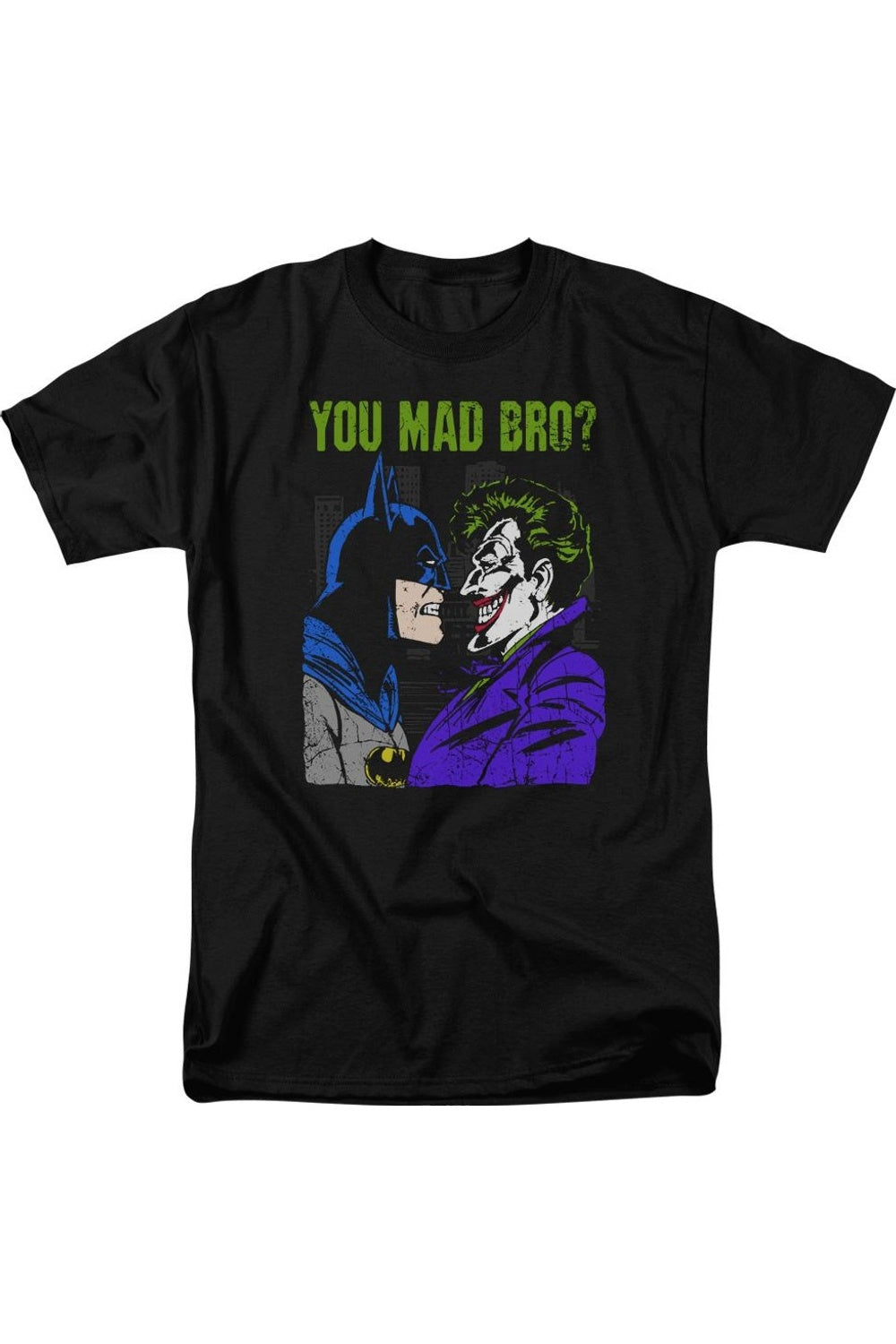 

Футболка с коротким рукавом для взрослых DC Comics Mad Bro Gildan, черный