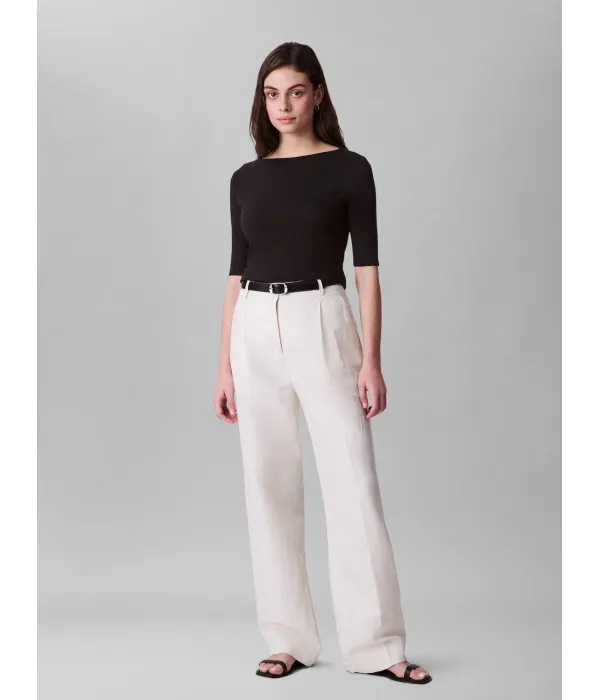 Блуза Slim fit Calvin Klein, черный — фото 2