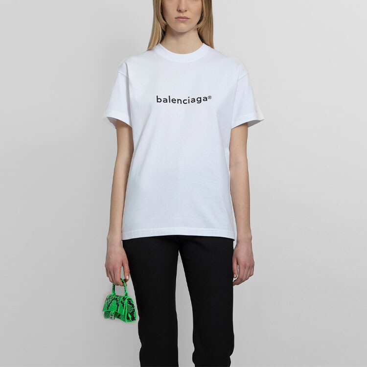 Футболка женская Balenciaga классическая, белый — фото 2