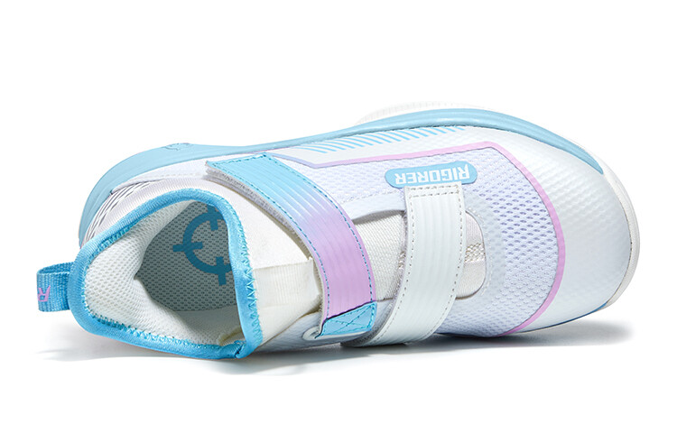 Детские баскетбольные кроссовки Kids Mid-top White/Light Purple Quasi-Kids, белый/светло-фиолетовый — фото 4