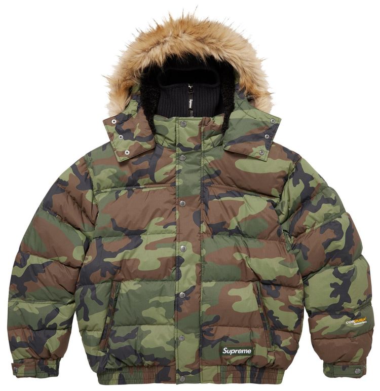 

Пуховая куртка Supreme Facemask 700-Fill Down Puffer Jacket, зеленый