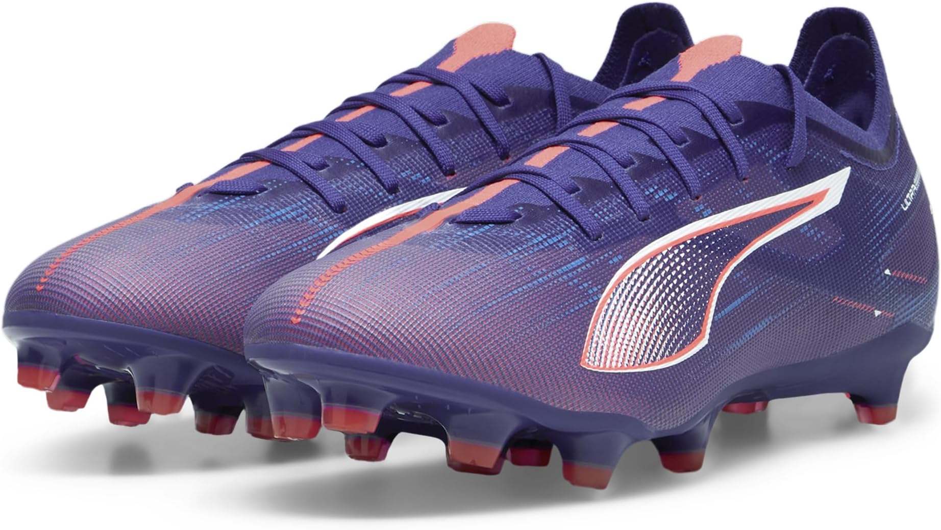 

Кроссовки PUMA Ultra 5 Match Firm, Artificial Ground Soccer Cleats, цвет Lapis Lazuli/PUMA White/Sunset Glow