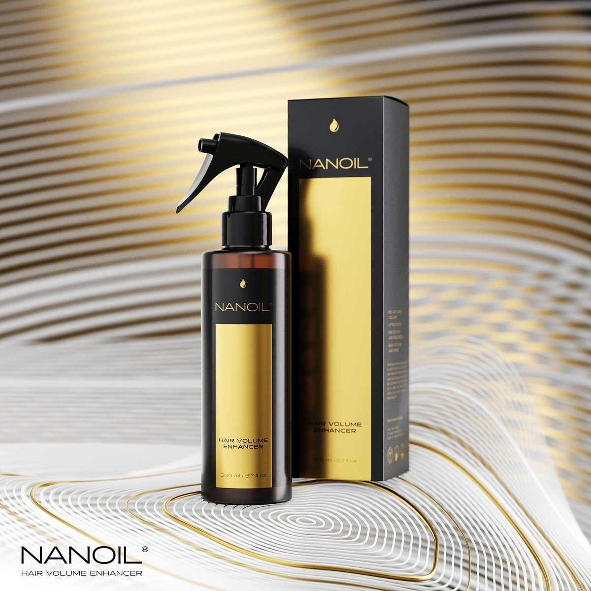 Nanoil, Hair Volume Enhancer, Спрей, увеличивающий объем волос, 200 мл — фото 2