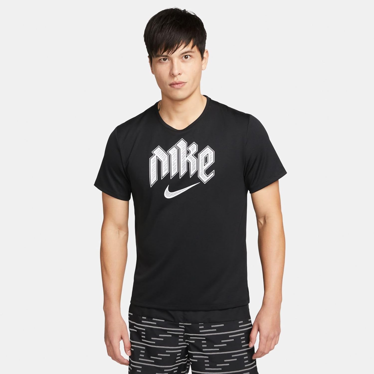 Nike Мужская футболка для бега, Black — фото 2