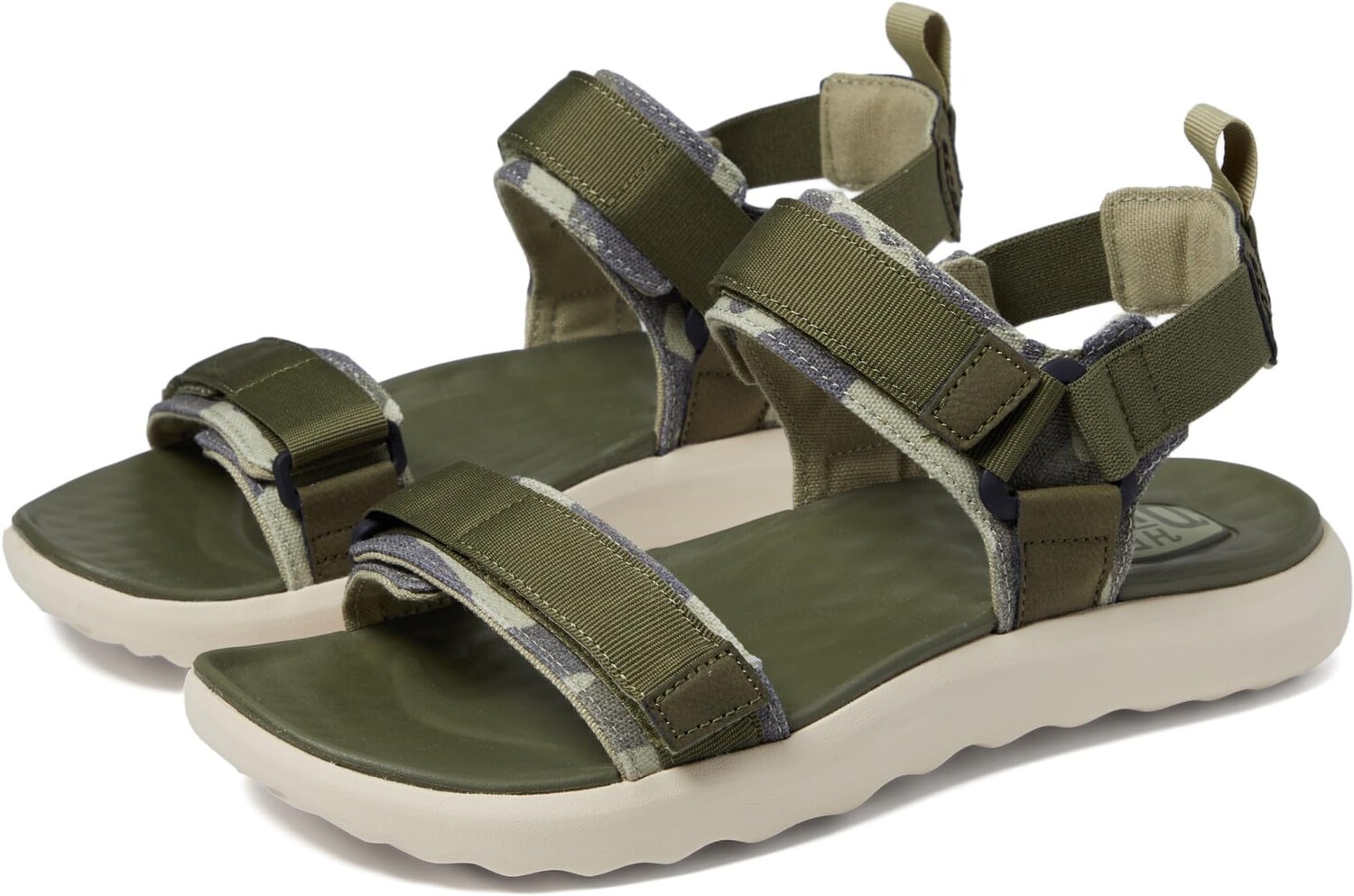 

Сандалии Hey Dude Carson Sandal Sport Mode, цвет Green Camo