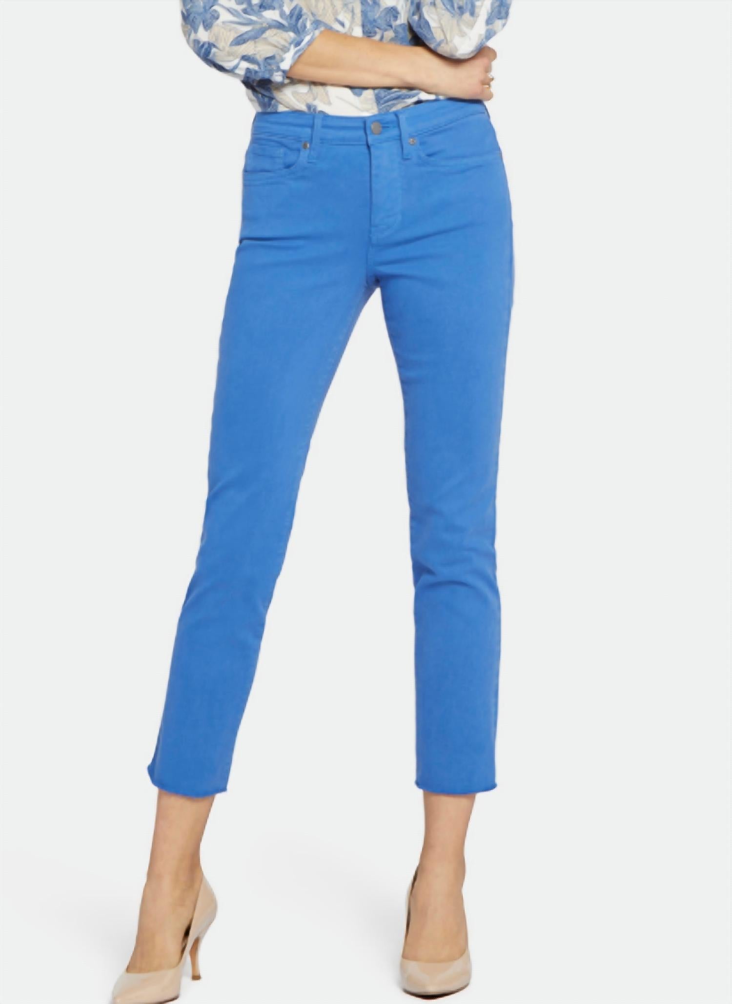 

Джинсы Marilyn Straight Ankle Jeans в цвете Swing Blue NYDJ