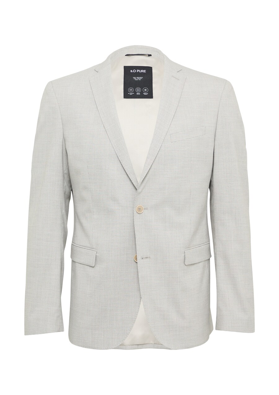 

Приталенный пиджак s.Oliver BLACK LABEL, цвет Grey/Light grey