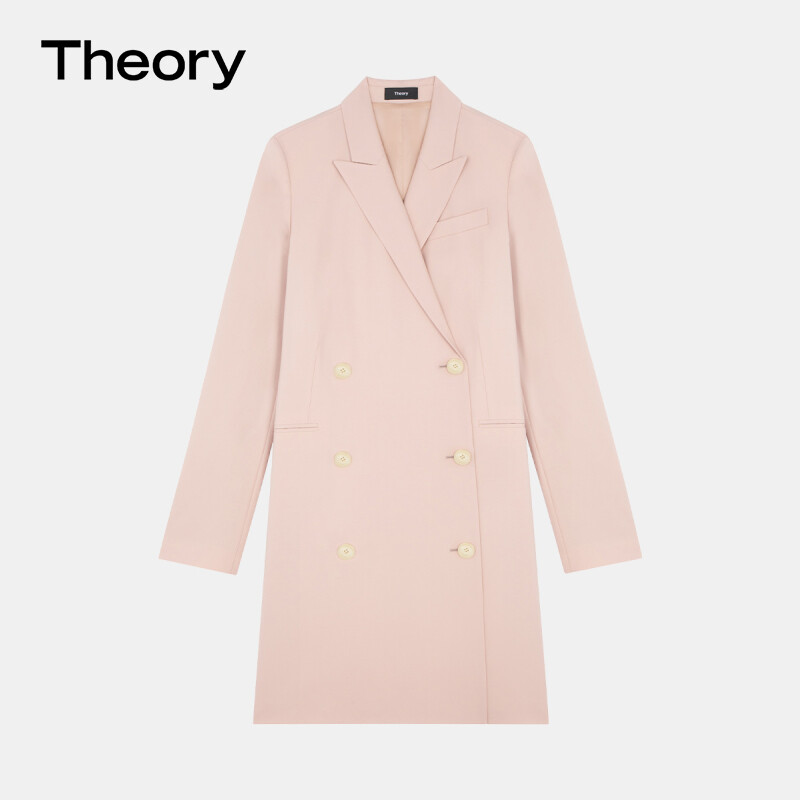 

Платье шерстяное Theory, светло-розовый