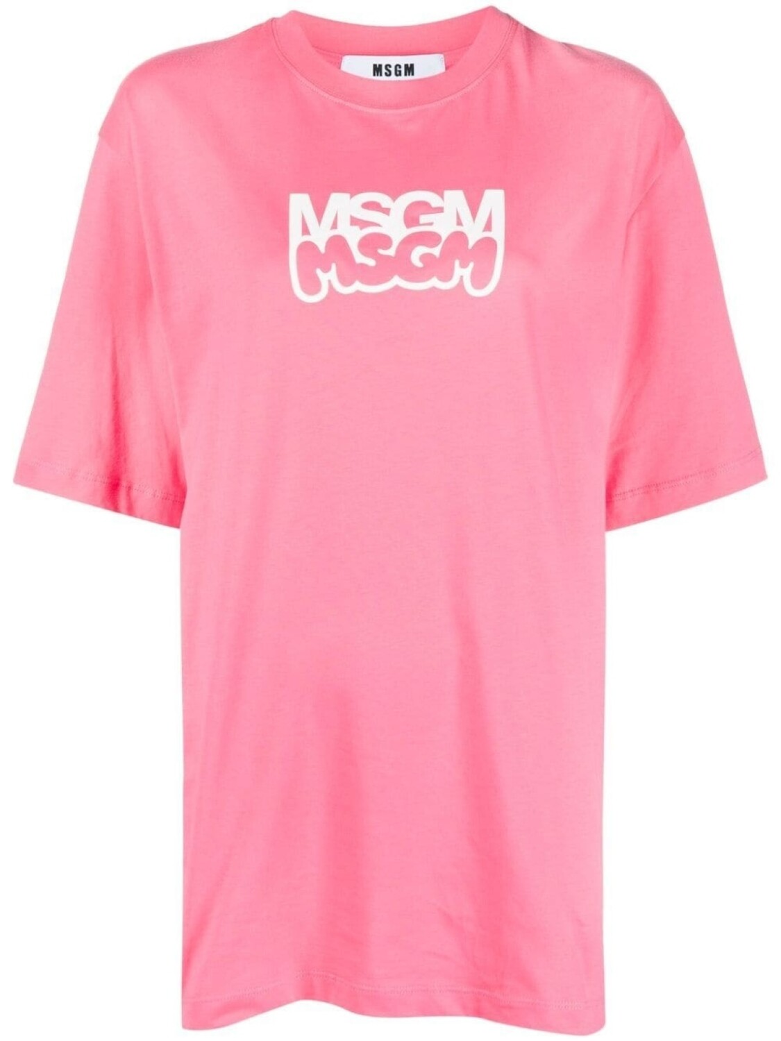 

MSGM футболка с логотипом, розовый
